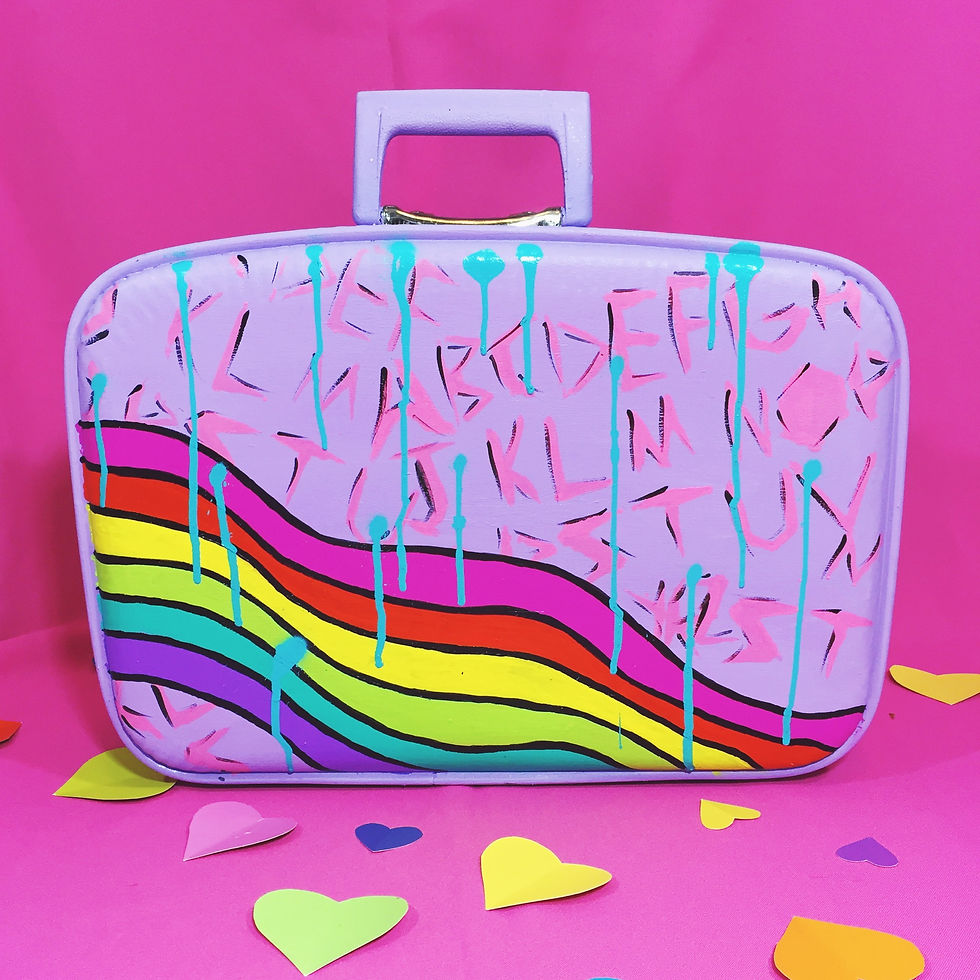Thumbnail: Unicorn Dreams - Revamped Vintage Luggage