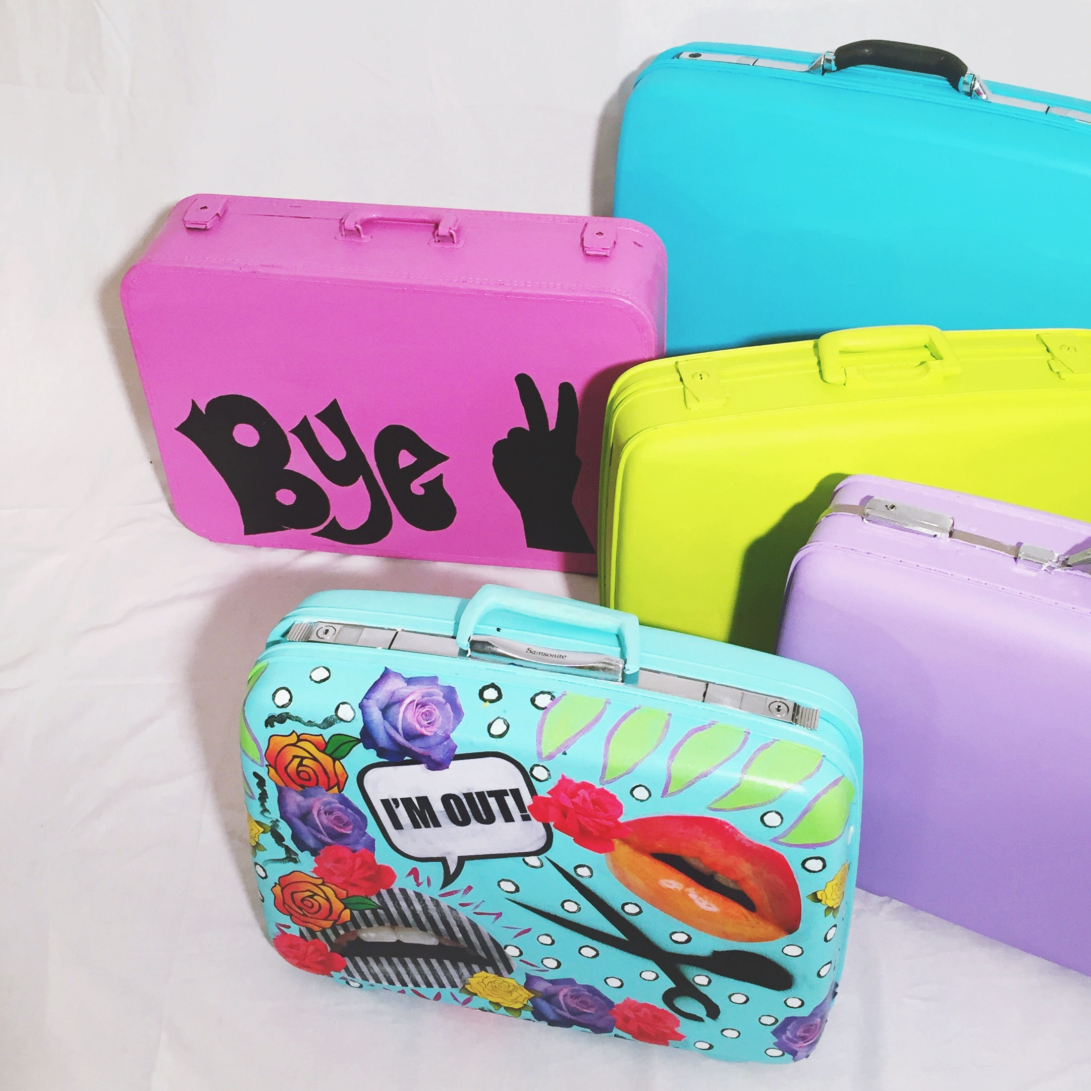 Custom Revamped Vintage Luggage