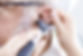 ear examination using an otoscope