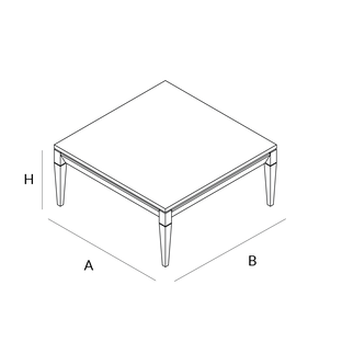 dessin technique L533 table basse LANDO