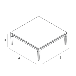 dessin technique L533 table basse LANDO