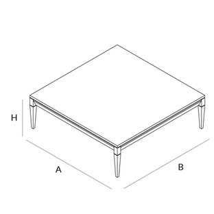 dessin technique L533 table basse LANDO