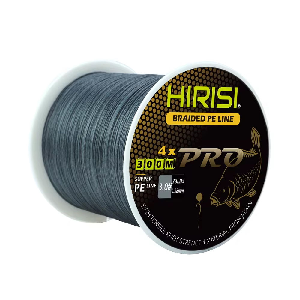 Hirisi Carp Fishing Line 300M Braided PE Line 4 Strands 15-50LB Multifilament Fi