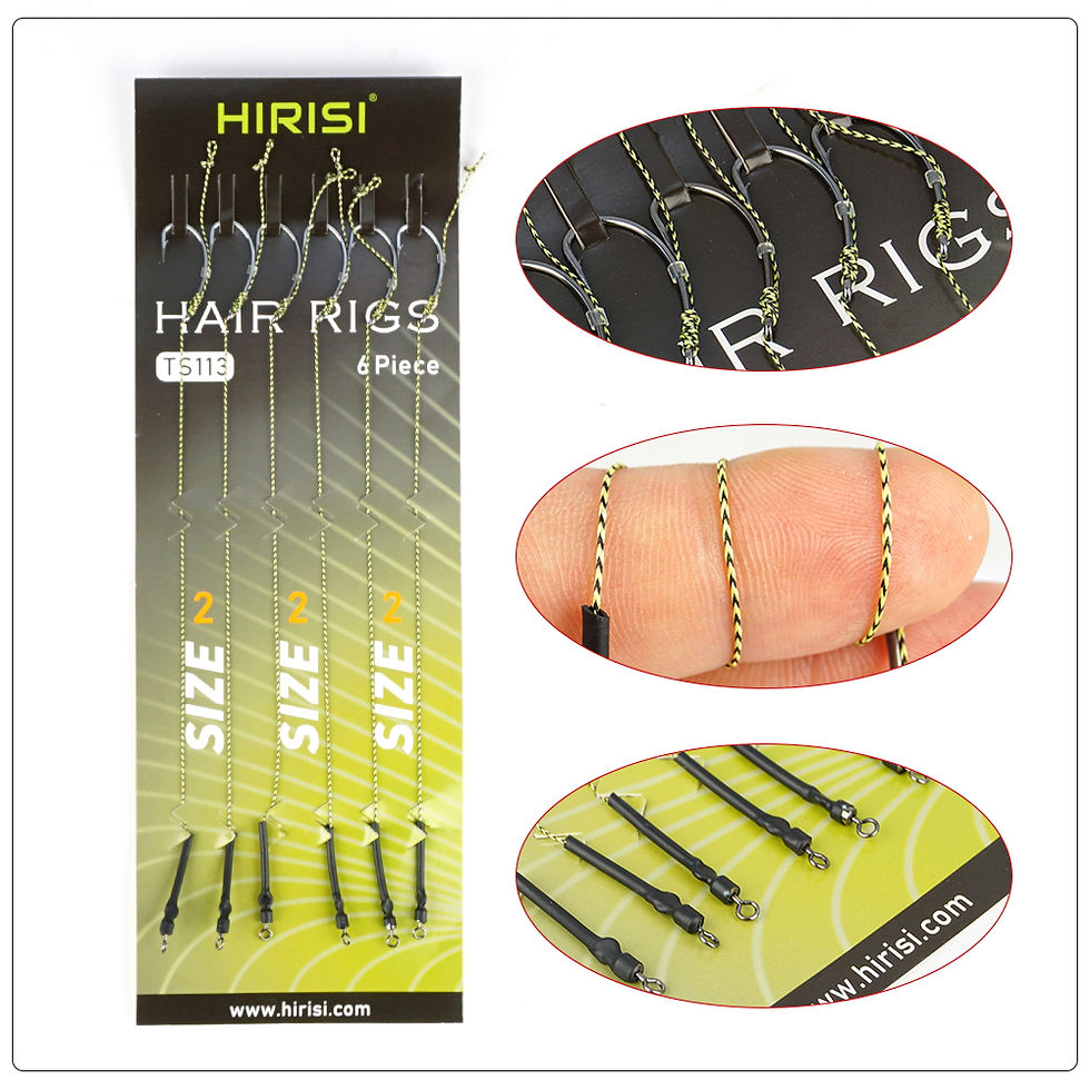 Thumbnail: Hirisi 6pcs Rigs visklaar haak en rig