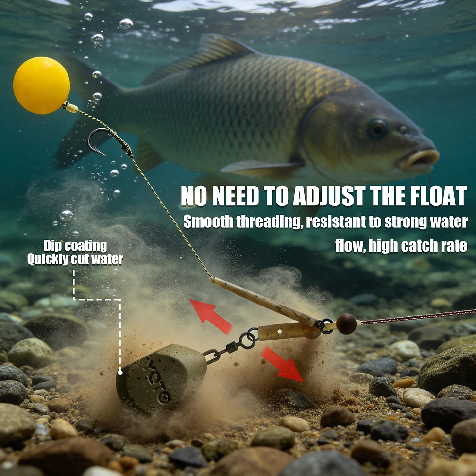 Thumbnail: Carp Fishing Square Lead with Swivel Anti Tangle Stable Bottom Hold Strong ii