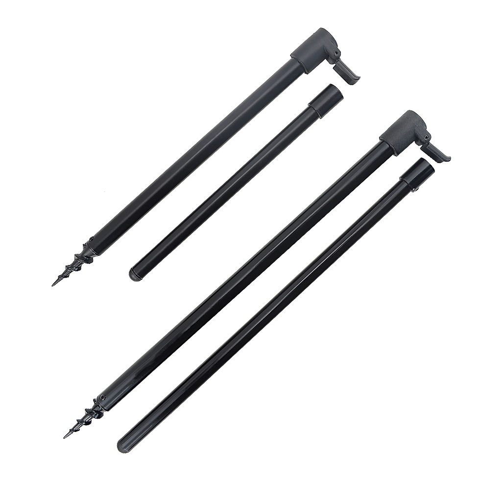 Thumbnail: Hirisi 2 piece Carp Fishing Bank Sticks Bankstick Aluminium Rod Pod 