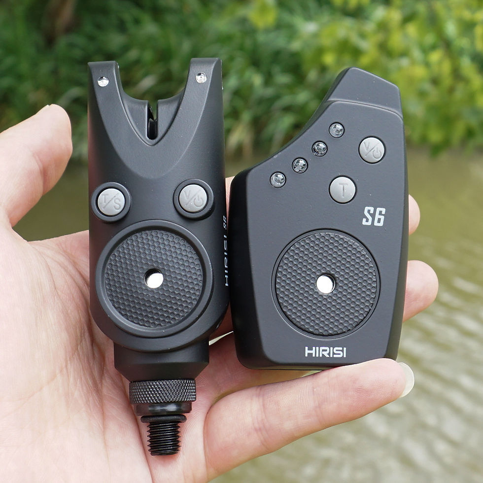 Miniature : Hirisi S6 Wireless Carp Fishing Alarm Set  Waterproof 4-Color LED Indicator