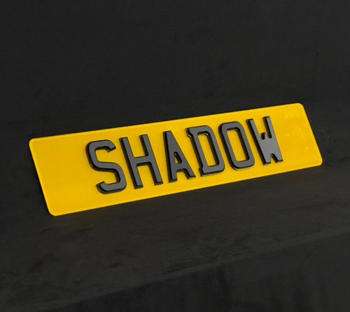 Shadow Numbe Rplates 4D Shadow Number Plates | Standard | Short | Hex Lambo | Jap