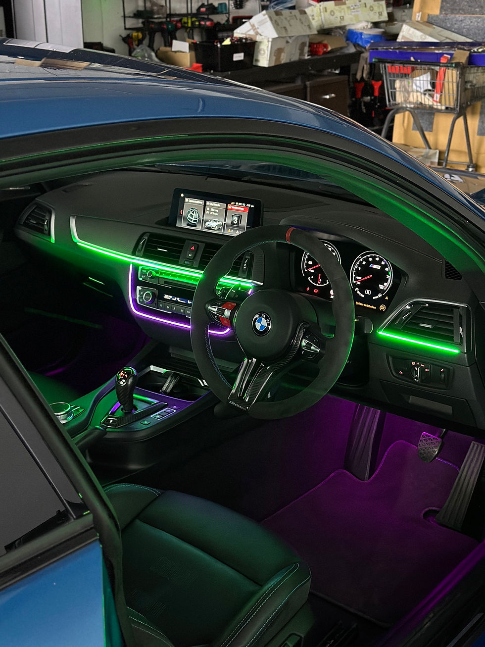 Thumbnail: BMW F20 1 Series Factory iDrive Ambient Lights (2013-2019)