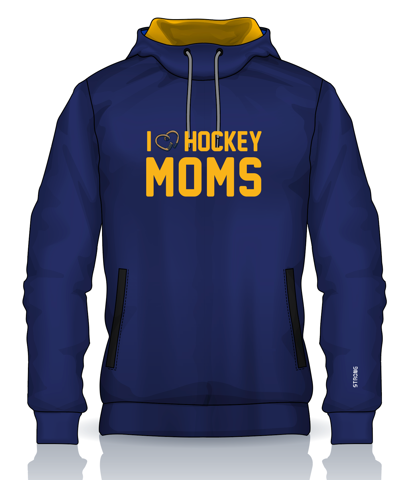 I HEART HOCKEY MOMS (Unisex)