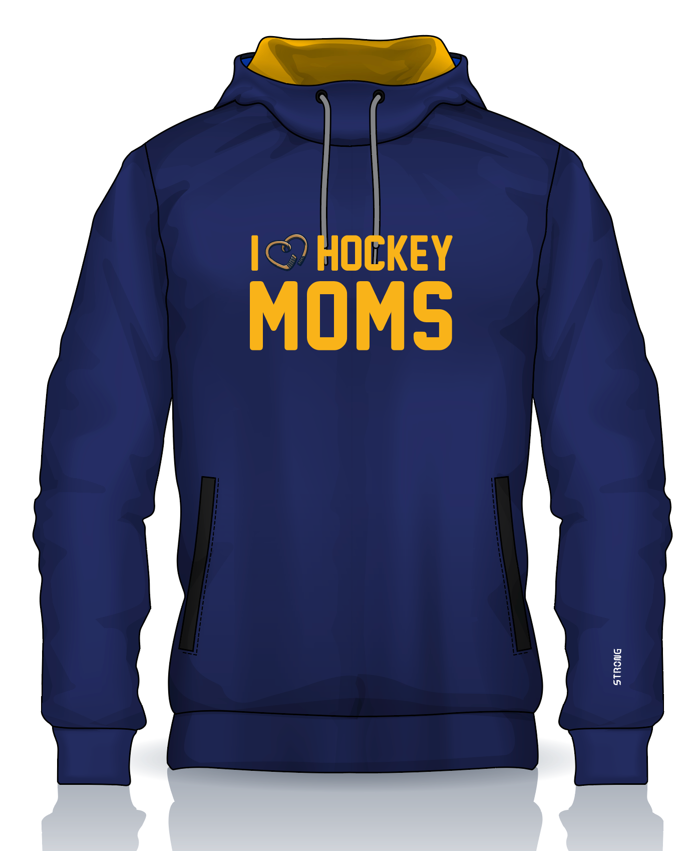 I HEART HOCKEY MOMS Hoodie