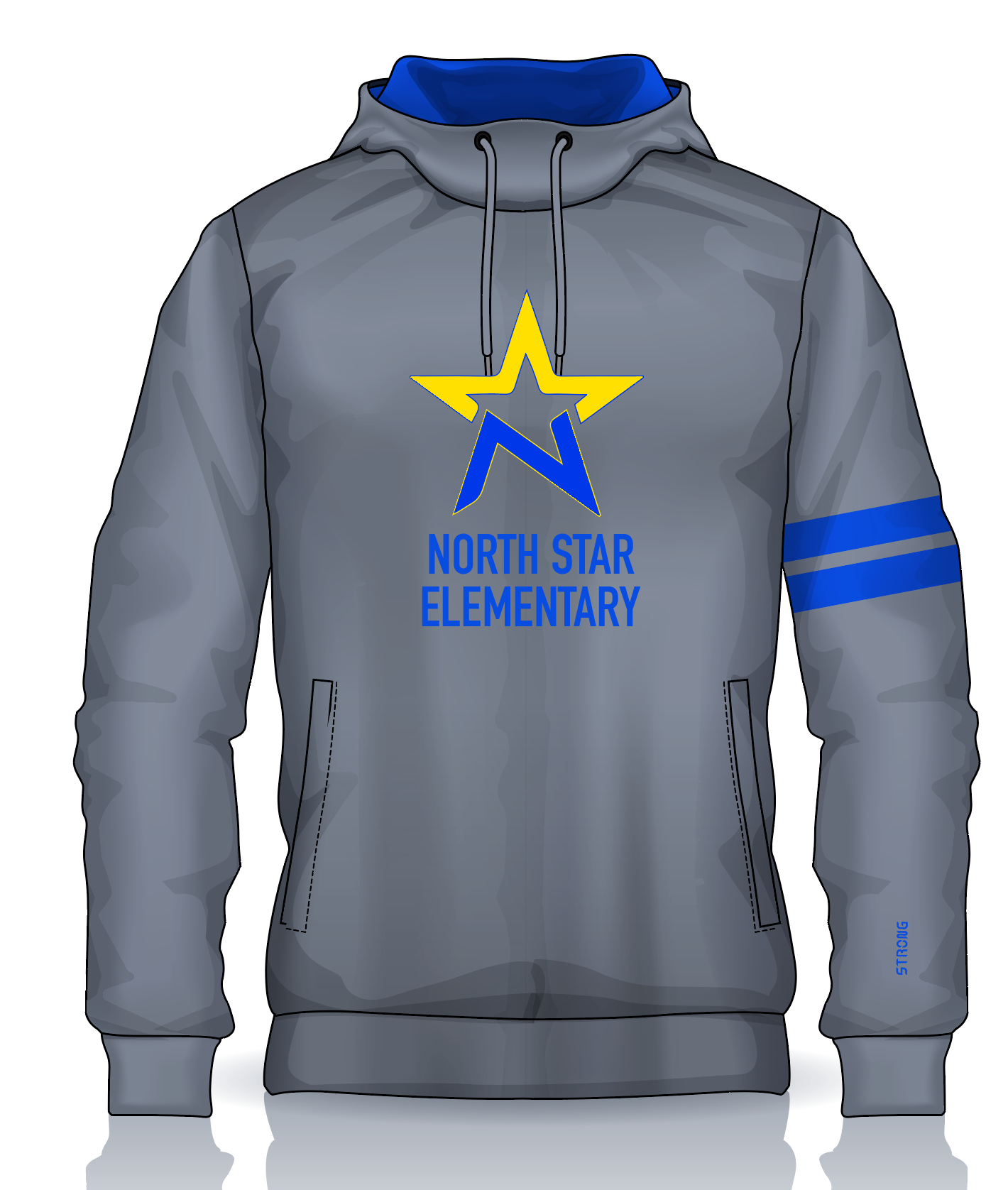 NSE - Gray Fleece Hoodie