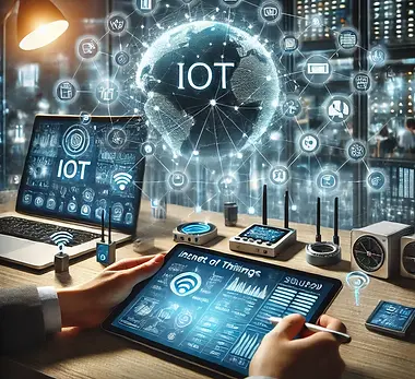 DALL·E 2025-02-27 11.22.13 - A realistic photo of an IoT (Internet of Things) solution in
