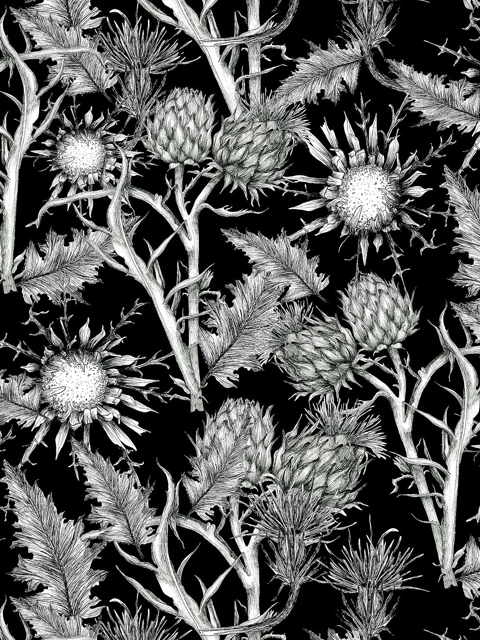 CALEYA-00146IBL Floral Pattern - Captivating Pattern Design - Get a glimpse of the mesmerizing pattern that awaits you