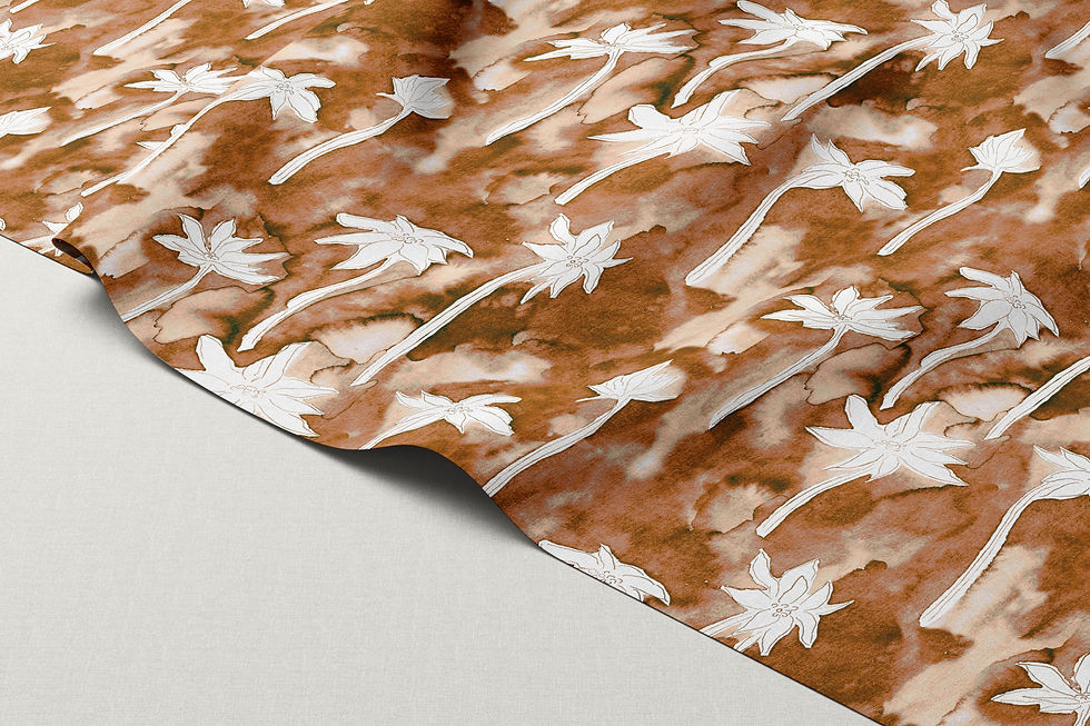 CALEYA-00144SFL Soft Flowers Pattern - Fabric Mockup - Explore the timeless elegance of this charming design