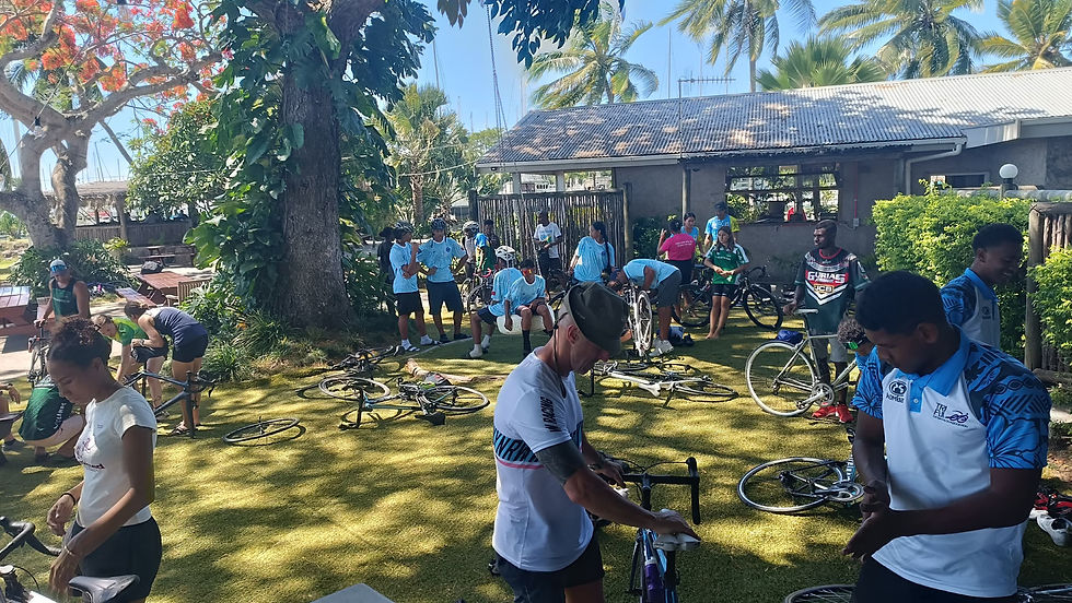 Pre ride/race "M-Checks," a must before every ride.