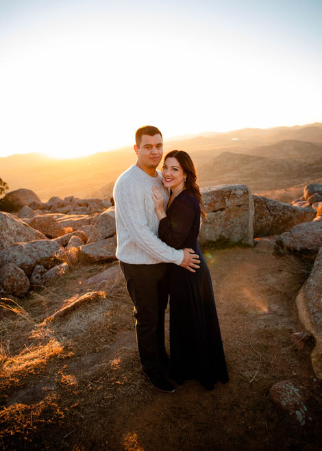 Romantic engagement makeup by Makeup by Halie, showcasing a radiant look for a special photo session in Lawton OK.