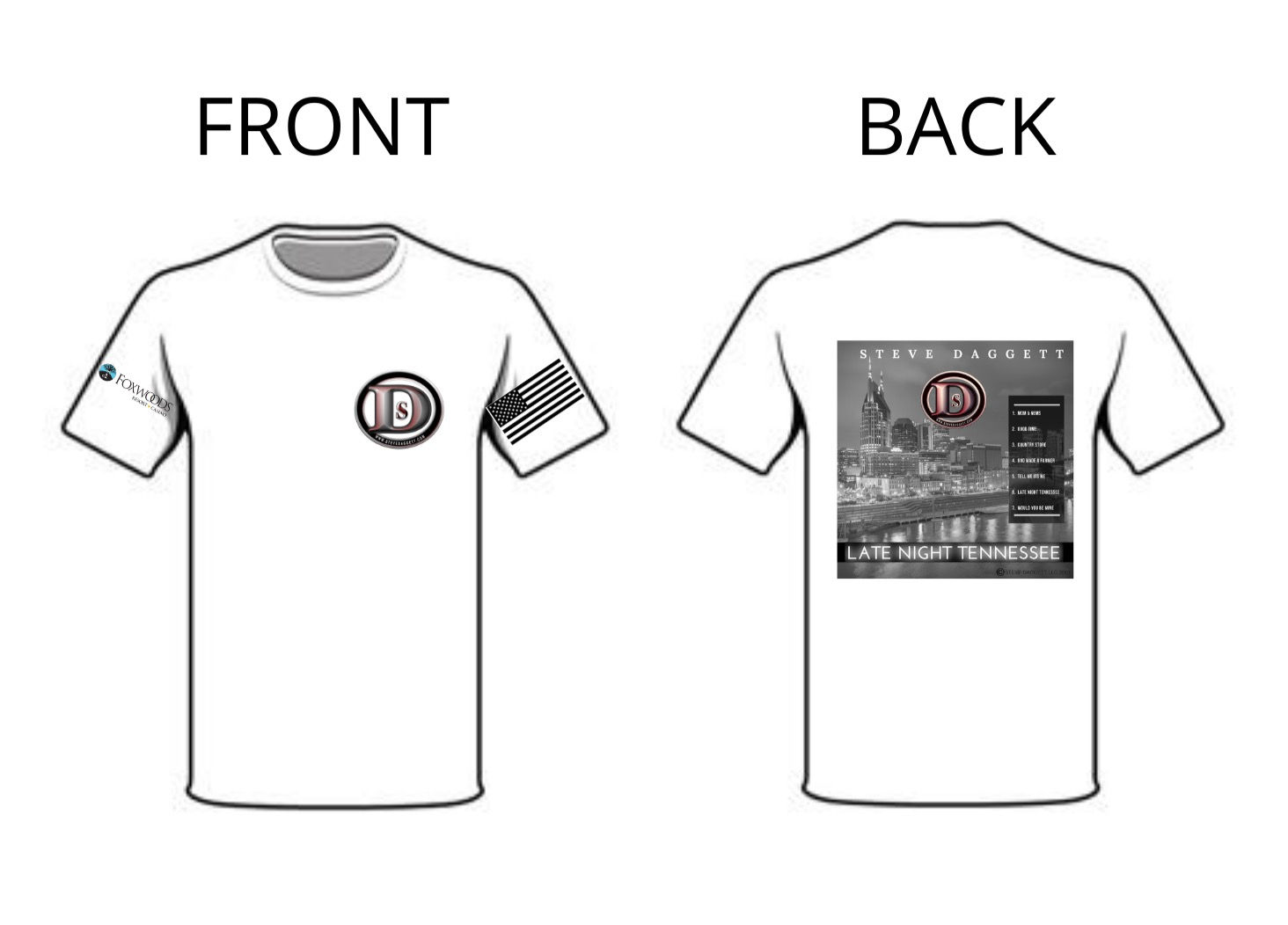 Steve Daggett - Late Night Tennessee TShirt