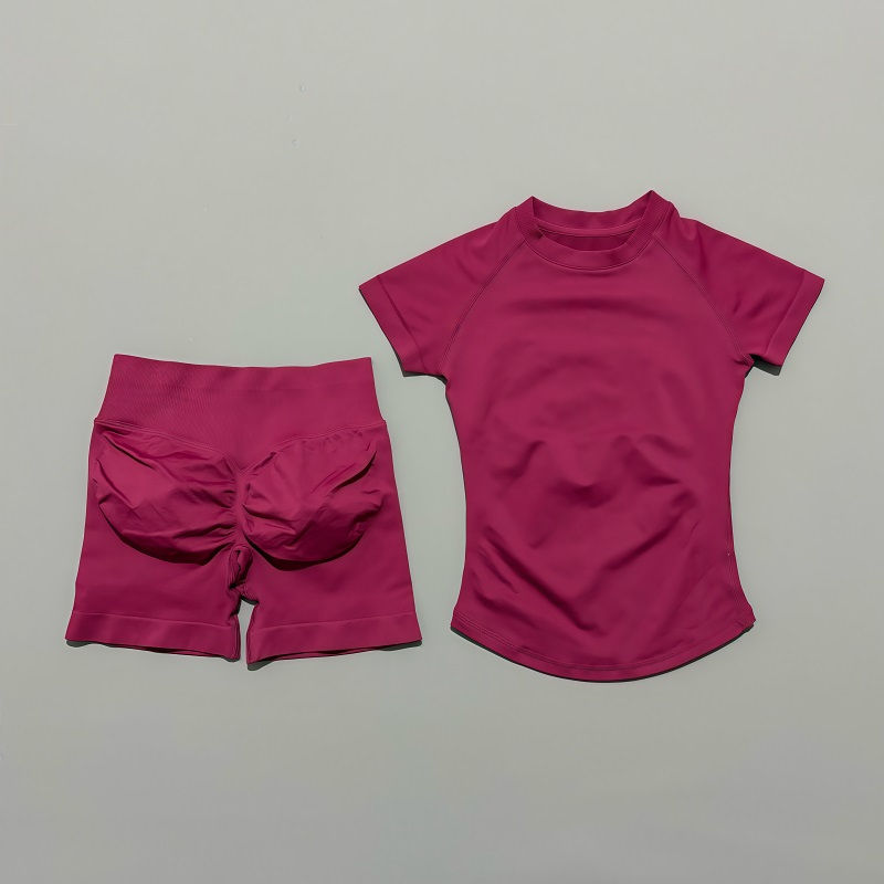 Miniatura: 🌸 Íris Conjunto — Top Manga Curta + Short Seamless