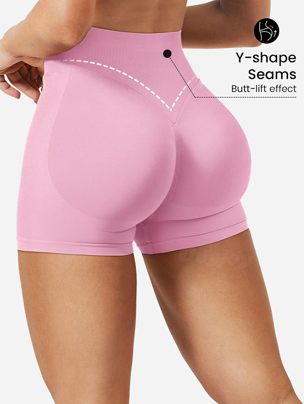 Miniatura: 🌸 Luna Short — Cintura Alta Peach Lift