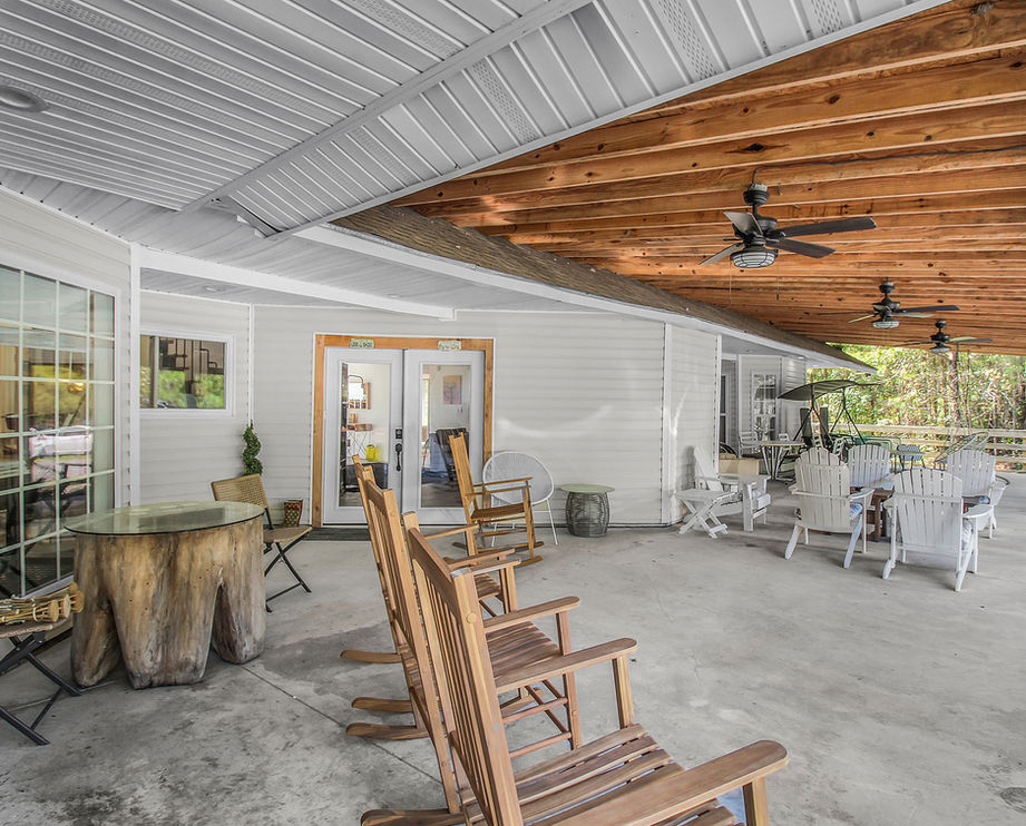 porch patio rocking chairs the emerald house fountain of youth senior living