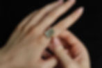Thumbnail: Aqua lens on baguette ring