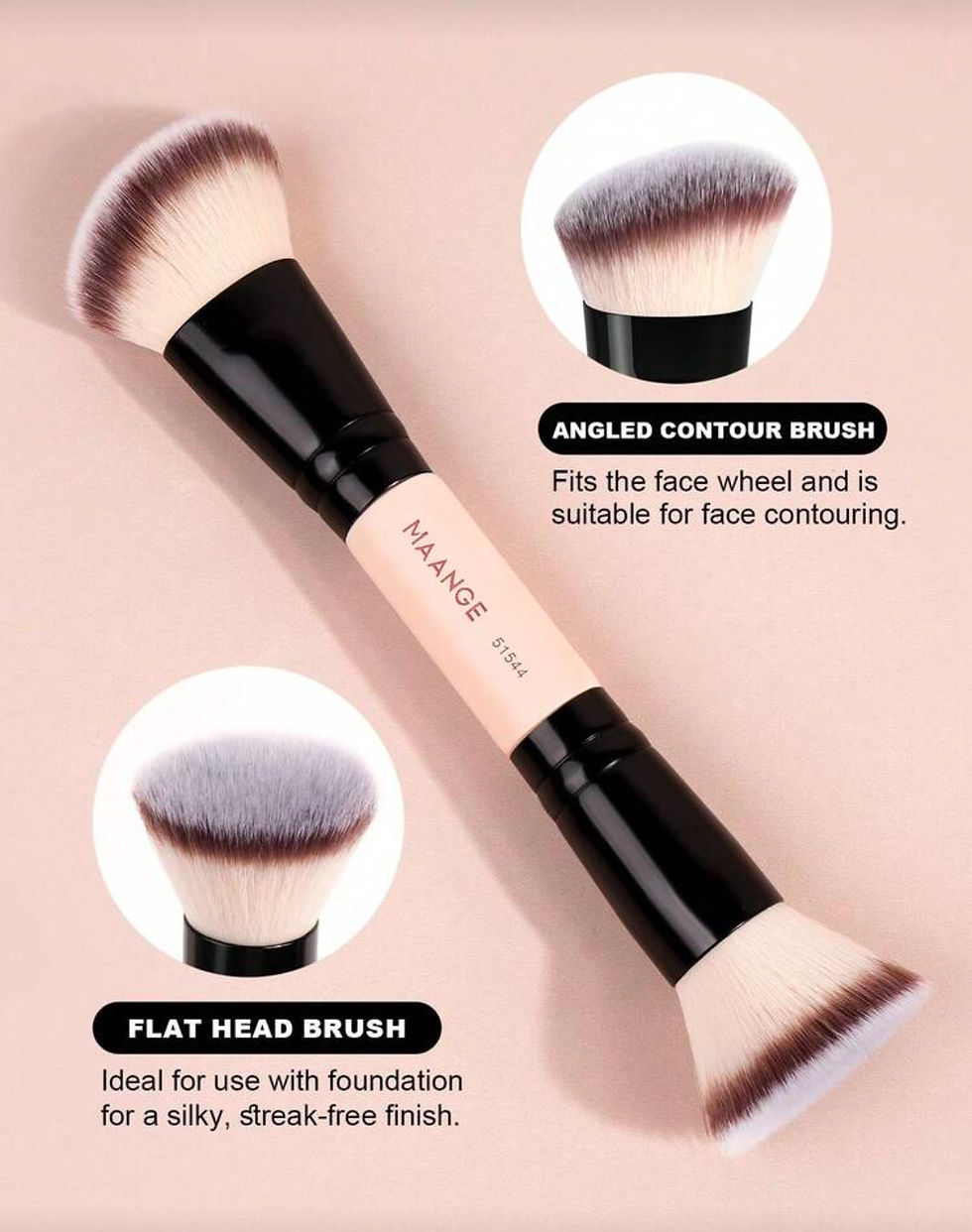 Thumbnail: 4pc Maange double-ended brush set