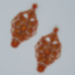 Tangerine Twilight Drop Earrings