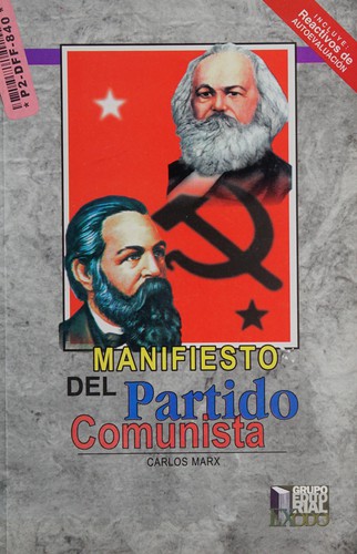 Portada de una edición de Manifiesto del Partido Comunista