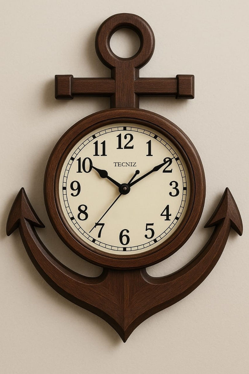 Anchor Clock from Tecniz Clocks - Arabic