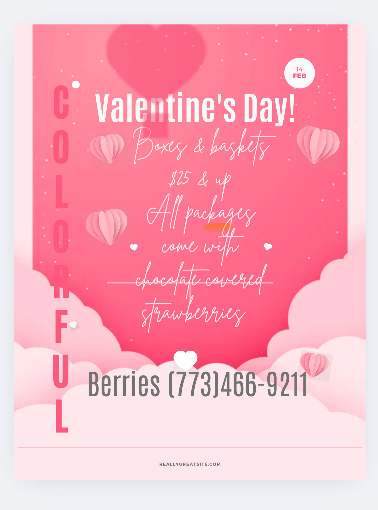 Valentine’s Day Specials 