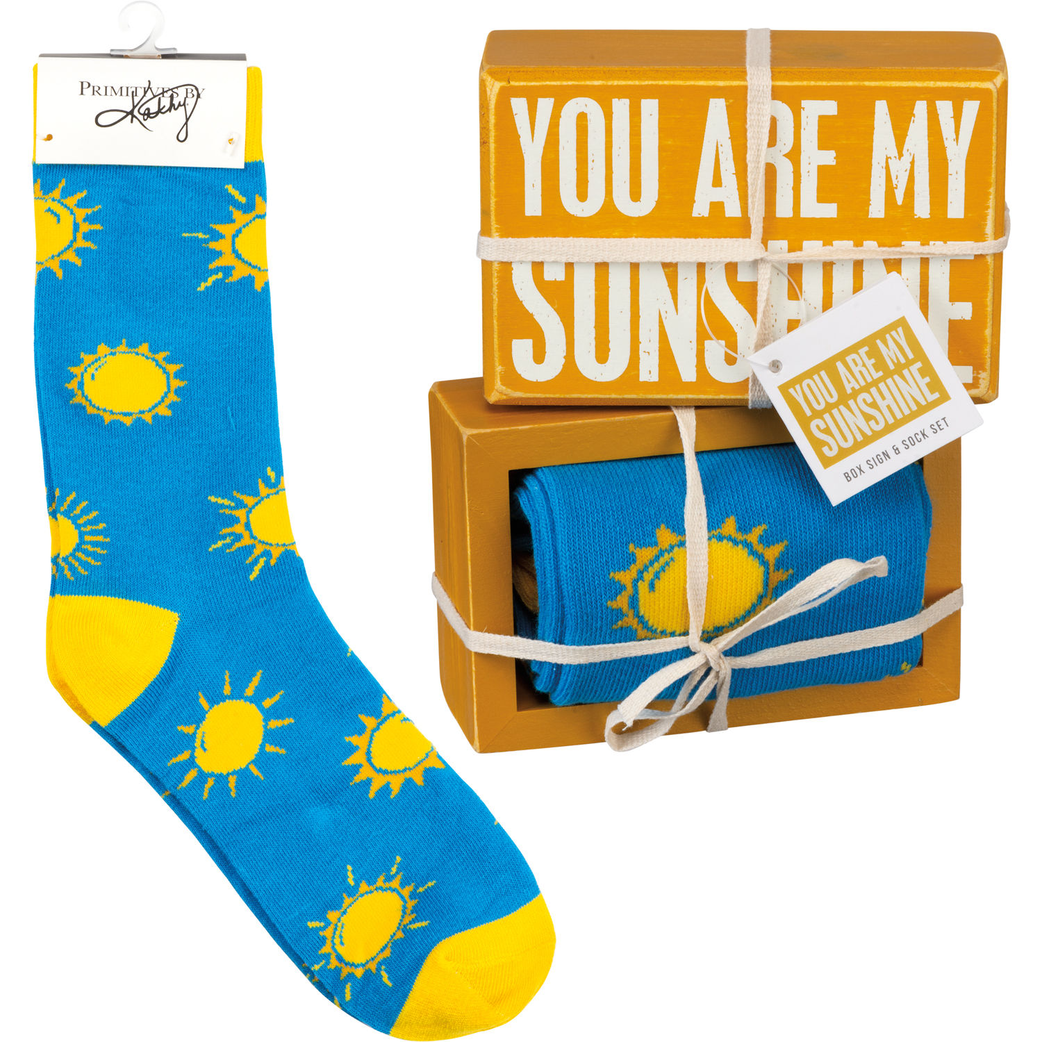 Sunshine socks gift set: You Are My Sunshine