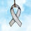 Thumbnail: White ribbon suncatcher, symbol of hope and remembrance