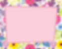 Pink floral birthday card, blank space for message