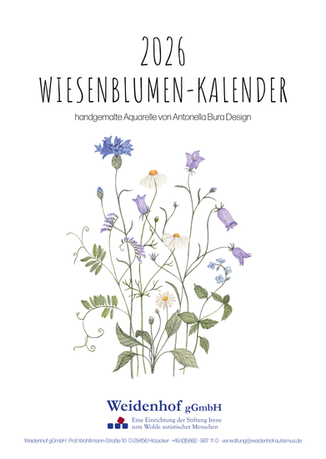 Aquarellbild Wiesenblumen