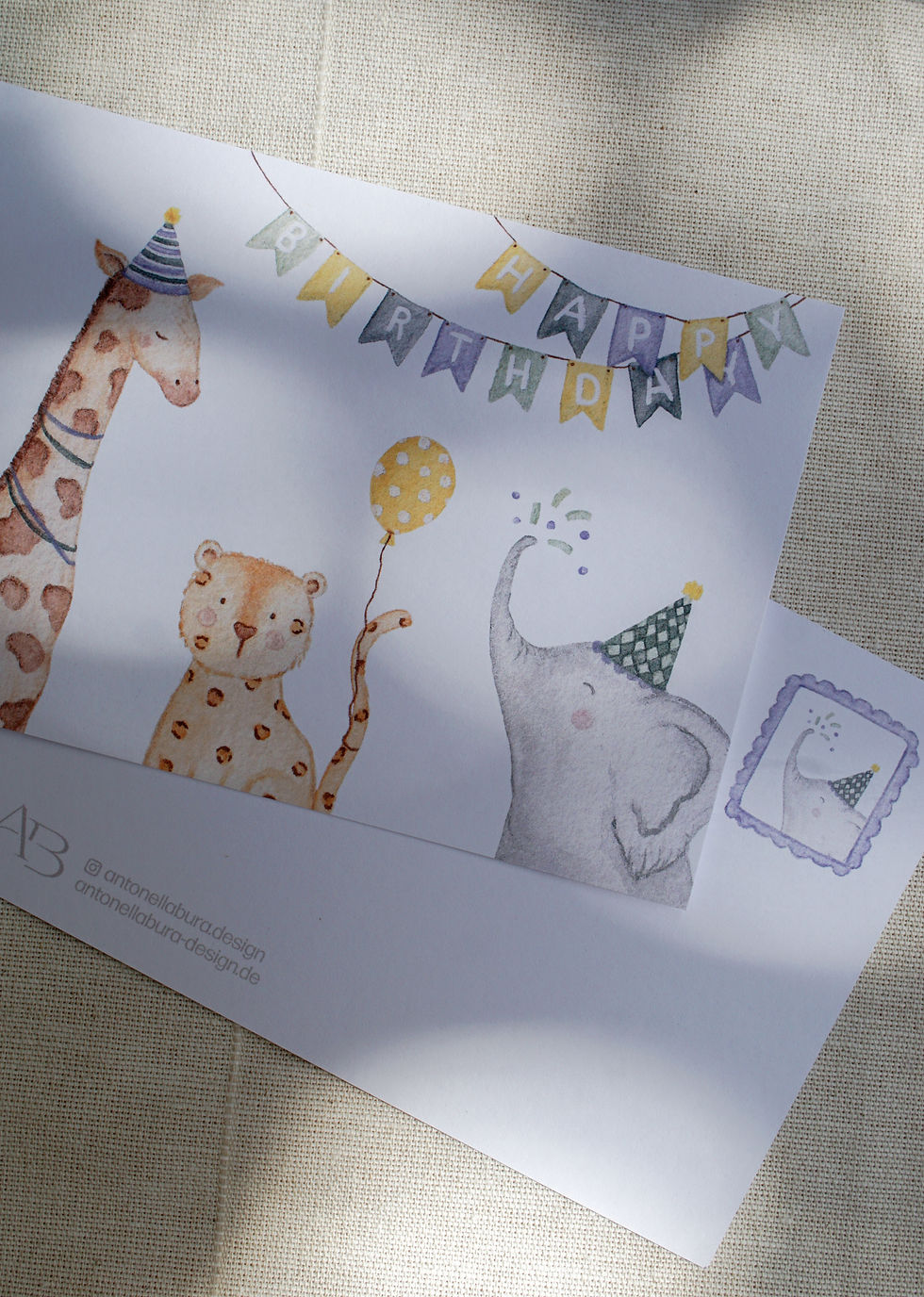 Miniaturbild: Postkarte Happy Birthday