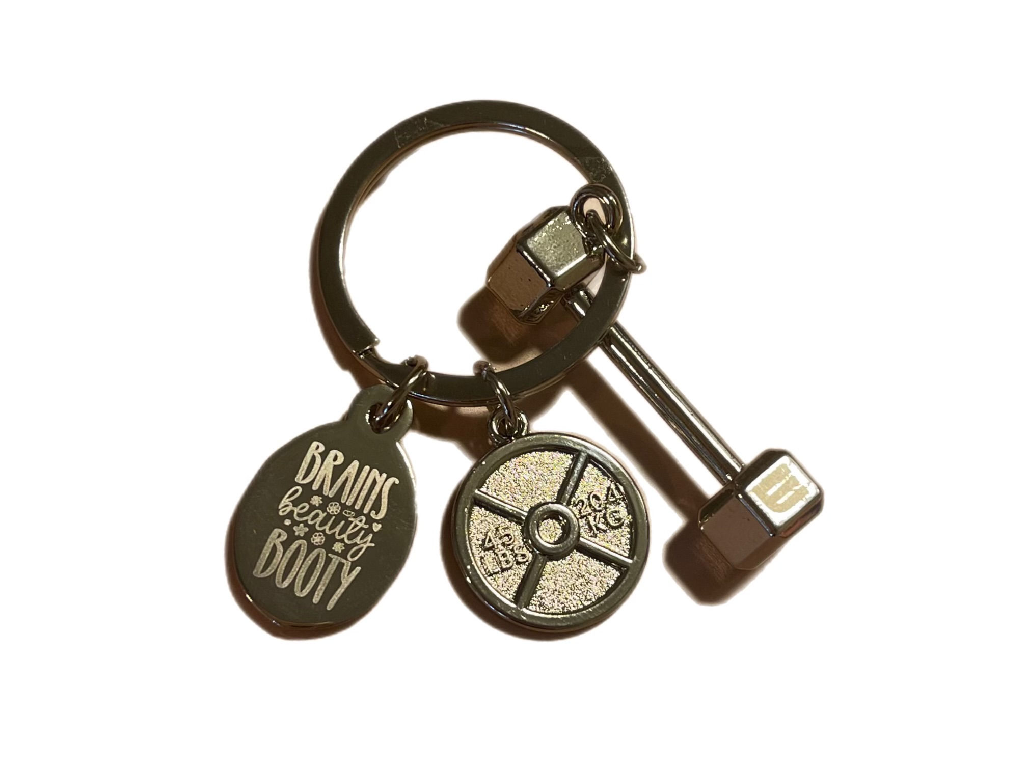 Brains.Beauty.Booty Keychain