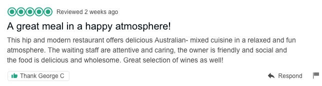 Drift Dining and Bar Tripadvisor review