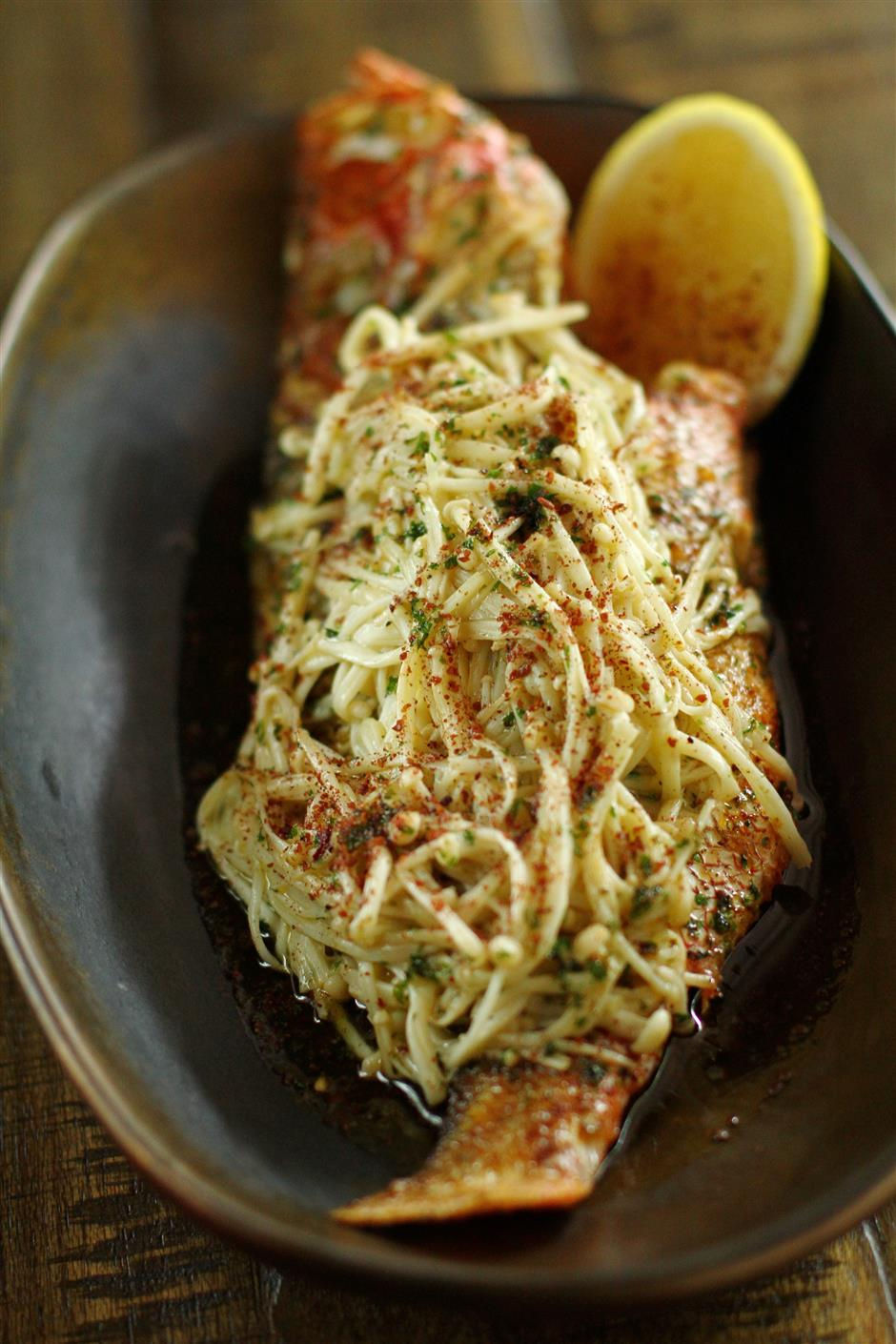pan roasted baby emperor