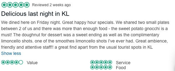 Drift Dining Tripadvisor review