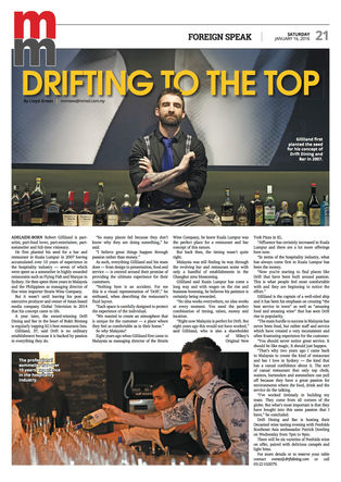 Featured in the MalayMail! - Drifting to the Top