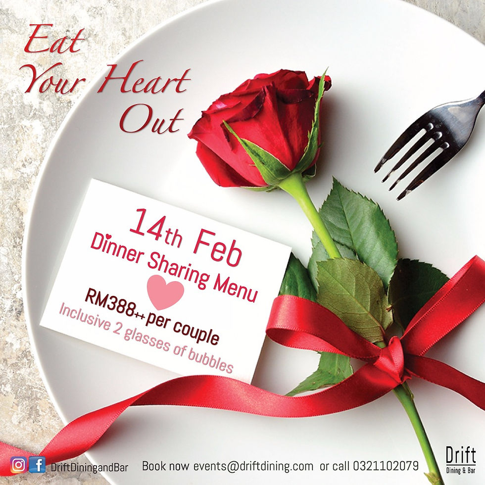 Valentine Day Menu KL