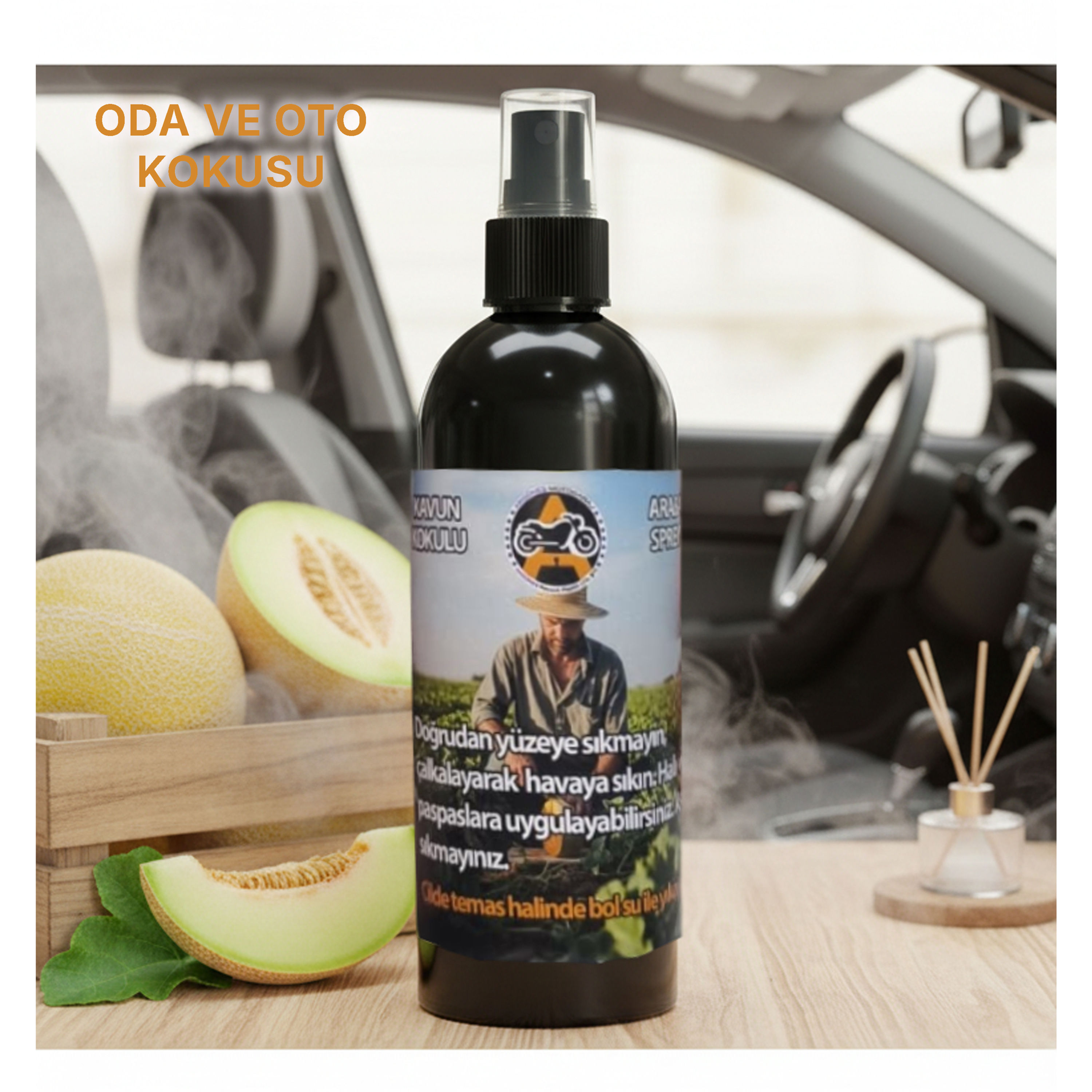 AKGÜNEŞ OTO VE ODA KAVUN KOKUSU 410 ML
