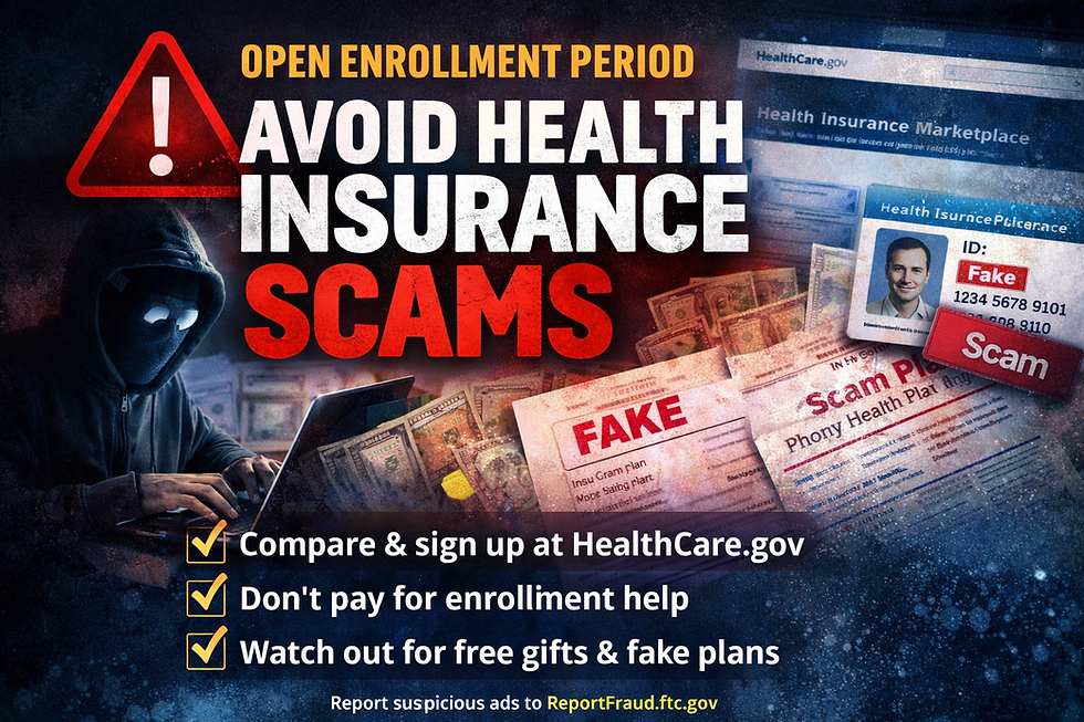 How to avoid health insurance scams this open enrollment season