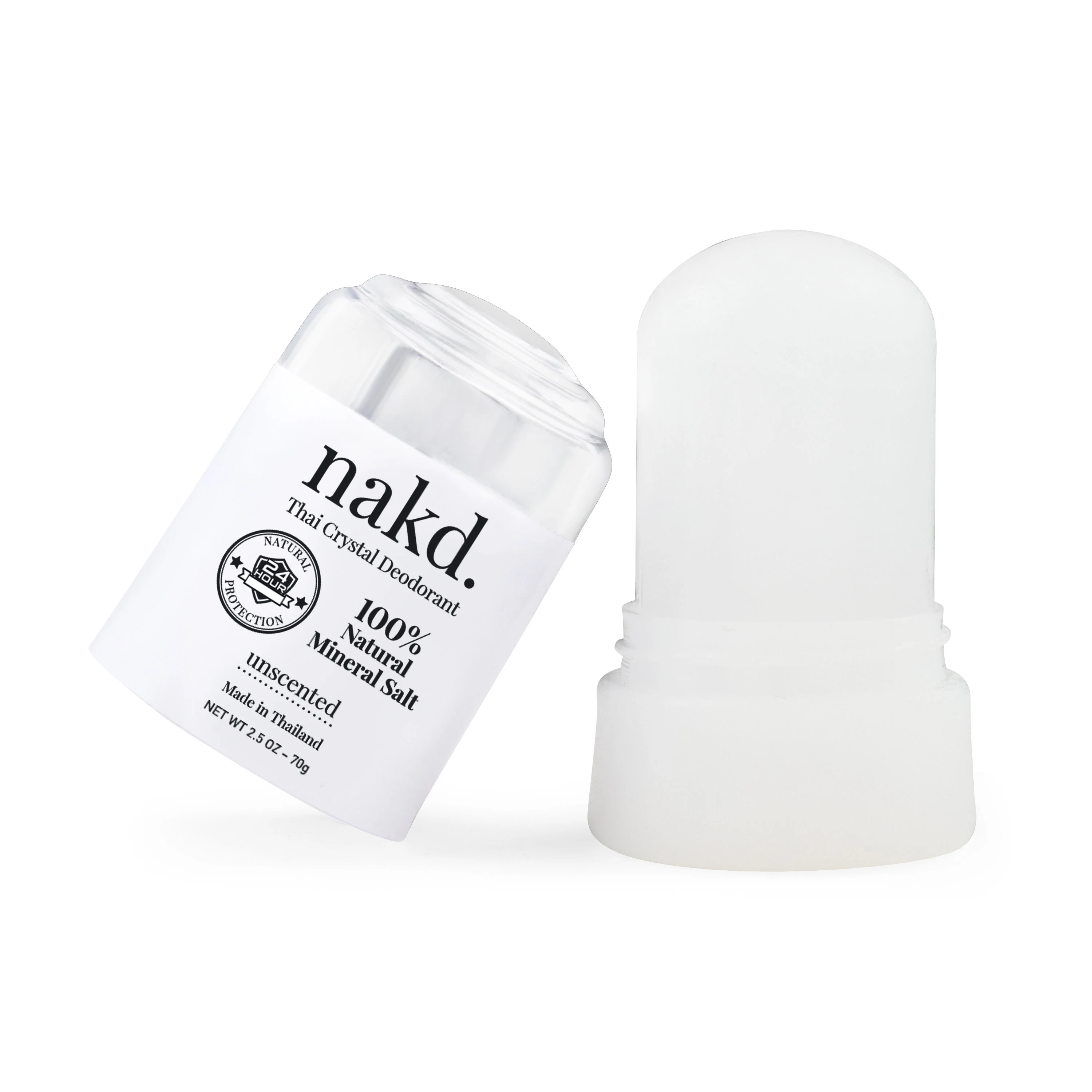 Not perfumed deodorant, solid crystal salt deodorant