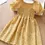 Thumbnail: Young Girl Ditsy Floral Print Puff Sleeve Shirred Dress