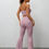 Thumbnail: Solid Tube Top & Flare Leg Pants Women's 2-Piece Casual Summer Outfit