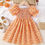 Thumbnail: Young Girl Ditsy Floral Print Puff Sleeve Shirred Dress