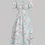 Thumbnail: MOD Women's Floral Print Puff Short Sleeve Dress