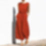 Women Solid Color Cotton And Linen Jumpsuit Sleeveless Pocket High Waist Wide Le